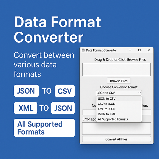 Data Format Converter App – Convert JSON, CSV, XML & More